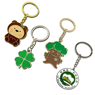 China Custom Promotional Cartoon Cute Animal 3d Metal Logo Key Chain Key Chain for sale