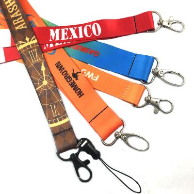 China Custom workable polyester ribbon lace lanyard with logo for sale for sale