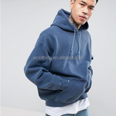 China Custom Men's Fleece 50% Cotton 50% Polyester Drop Oversized Pullover Hoodie Anti Shrink Shoulders for sale