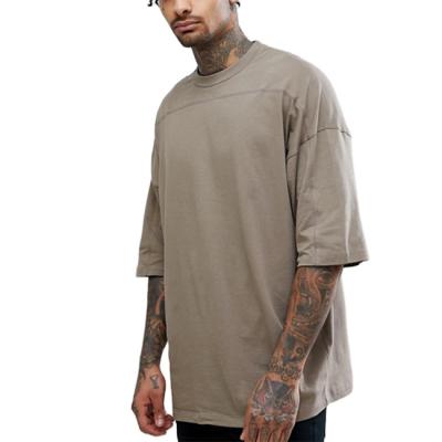 China Clothing Mens Anti Shrink Hip Hop Heavy 100% Cotton Custom Colors Drop Shoulder Oversized T-Shirt for sale