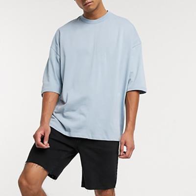 China 2021 Anti-wrinkle latest style men's high quality half sleeved oversized loose T-shirt for sale