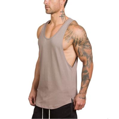 China Customized Mens Muscle Brothers QUICK DRY No Logo Fit Running Fitness Sleeveless Tank Top for sale