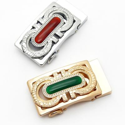 China 36mm Metal Belt Buckle, 35mm Inner Size Agate Stone Luxury Automatic Belt Buckle, Custom Made Luxury Belt Buckle for sale