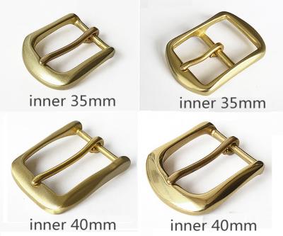 China Pin Buckle 35mm, 40mm Pin Copper Solid Brass Buckles, Pin Belt Buckles for sale