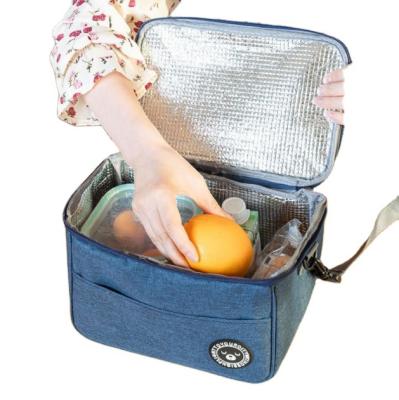 China Office Worker Meal Bag Handbag Insulation Bag Waterproof Thickened Aluminum Foil Lunch Bag for sale