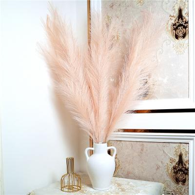 China Eco-friendly Bohemian Artificial Dried Decorative Dried Flowers Simulated Reed Natural Faux Artificial Pampas Grass for sale