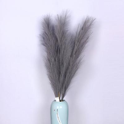 China Large Branch Tubular Natural Artificial Fake Plants White Blue Pampas Grass Eco - Friendly Pampas Grass for sale