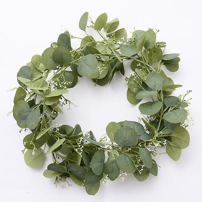 China Wedding/Home Decoration Wholesale Artificial Plants Fake Leaves Eucalyptus Garland Wedding 200cm Vine Leaf Eucalyptus for sale