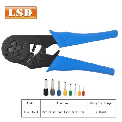 China Crimping Crimping Tool LSC8-16-4 Made In Square Pressure Self Adjusting Crimper 12-6AWG Porcelain 4-16mm2 Ferrule Crimping Tool for sale