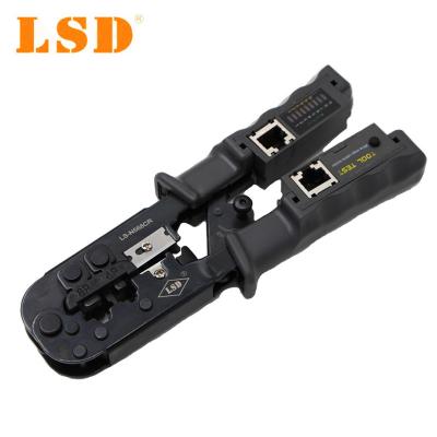 China MULTI FUNCTIONAL Tool Test Network Crimp Tool for UTP and STP Cables Multi-Function Tool with Crimping, Cutting and Stripping for sale