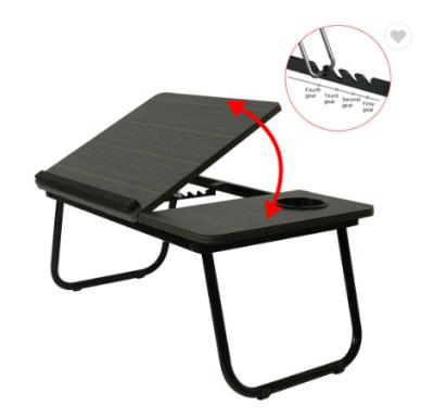 China Price adjustable professional affordable lazy table supplier wood folding protable computer desk (height) for bed for sale