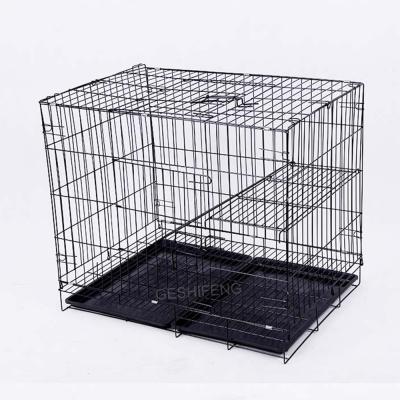 China Dropshipping 85*60*70cm Pink/black/blue Foldable CAGE with thicken iron wire new pet cage/ for sale