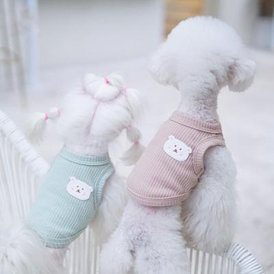 China Stocked NEW 2022 Spring Summer Custom T-shirt For Dog Pets Sweater Jumper Dog T-shirt Puppy Clothes Vest for sale