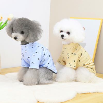 China Fashionable Stocked Dog Vest Clothes Dog Shirts T-shirts Rabbit Print Polyester Pet T-shirt Pet Clothes for sale