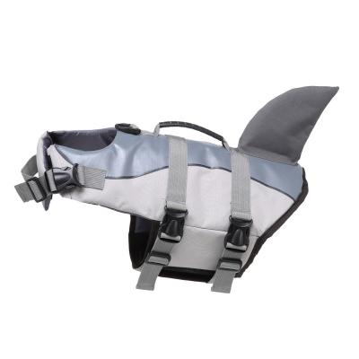 China Wholesale Adjustable Reflective Quick Dry Waterproof Life Vest Shark Rescue Dog Safety Swimming Dog Life Vest for sale