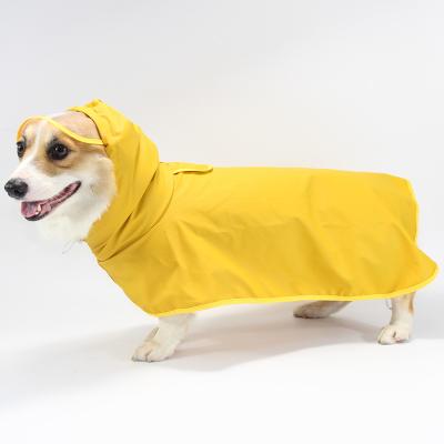 China Viable Dog Raincoats Inflate Protective Adjustable Reflective Hooded Raincoat Portable Pet Jackets Clothes Vests With Hood for sale