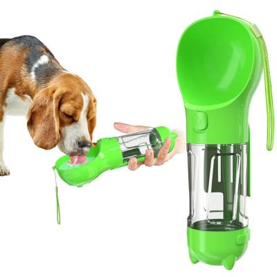 China Travel Viable Portable Dog Drinking Bowl Dog Drinking Water Colorful Outdoor Feeder With Food Storage Box And Poop Bag for sale