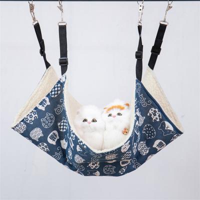 China Viable Cat Window Hammock Cat Swing Foldable Wooden Sleeping Hammock Pet Swing Hanging Bed for Cat and Dog Puppies for sale