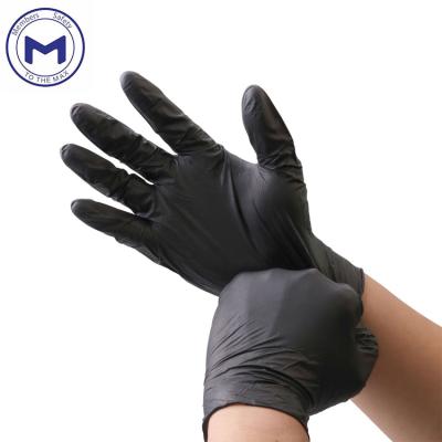 China Anti-smash Nitrile Gloves Black Durable Nitrile Gloves Black Gloves Nitrile for sale