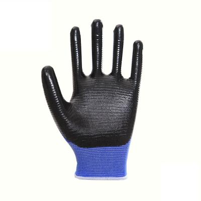 China Hot Selling General Purpose Work Protective Nylon Knitted U3 Nitrile Microfoam Chemical-Resistant Gloves for sale