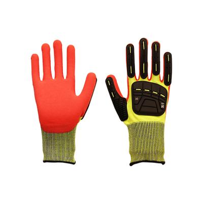 China General Purpose Cut 5 Anti Impact And Cut Heavy Duty Work TPR Anti-Vibration Glove for sale