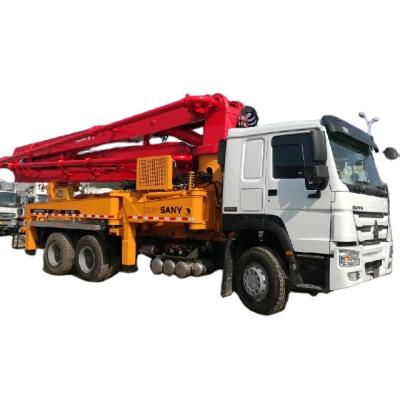 China Construction worksÂ   48m 52m 56m Used SY5419THB Truck Japan Germany China 100% Original Concrete Trailer Pump for sale