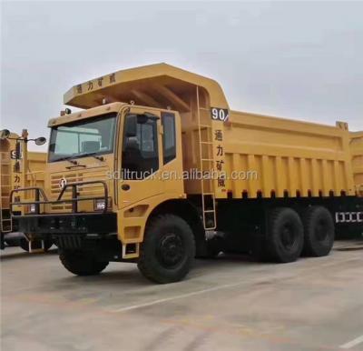 China 10 Wheels Mine Dump Truck High Power Sinotruk 90 Ton Half Cabin for sale