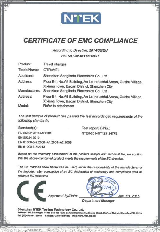 EMC - Shenzhen Songlinda Electronics Co., Ltd.