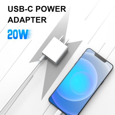 China Mobile Phone USB TYPE C Wall Charger 20W PD Fast Charger Power Adapter For iPhone 12 11 XS XR X 8 Plus iPad Samsung Galaxy Nintendo Switch for sale