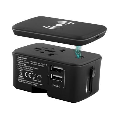 China China Supplier High Speed ​​Mobile Accessories Travel International Universal Adapter With Wireless Charging for sale