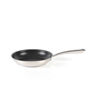 China 26Cm Frying Pan Series Wholesale Chinese Viable Single Side Stainless Steel Non Stick Frying Pan Chef Pan for sale