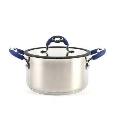 China 4 pcs set sustainable high quality cookware stainless steel casserole pots for sale