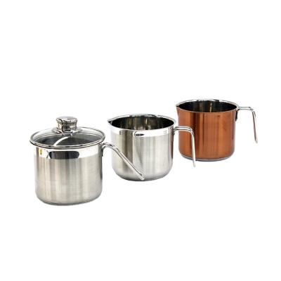 China Factory direct sale stainless steel cooking pot milk pan viable for sale