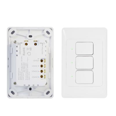 China Tuya Smartlife App Tuya WIFI Non-neutral Require Household WiFi Switch Compatible For Amazon Alexa Single Wire Switch Smart Lamp Switch for sale