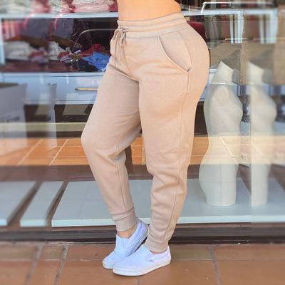 China 2021Spring Breathable Funw And Summer Fashion Solid Drawstring Stacked Joggers Cargo Sport Tracksuit Women for sale