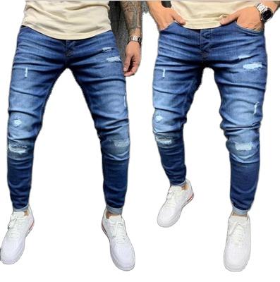 China Jean Pents Skinny Ripped Blue Homme Office Breathable Classic Bottom Fit Tapered New Mens Denim Pants Biker Jeans For Men for sale