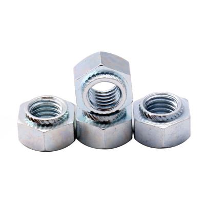 China Heavy Industry Galvanized Carbon Steel Diagonal Riveted Hex Nut Extrusion Nut BN-M6-1 for sale