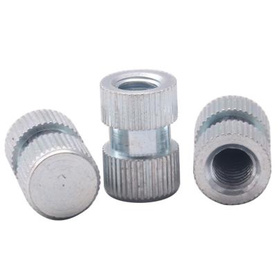 China Heavy Industry CNC Customized Processing Of Carbon Steel Galvanized Knurled Nuts, Embedded Nuts, Fasteners, Nuts for sale