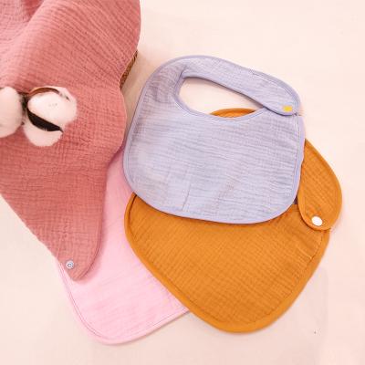 China Good Quality Washable Baby Bibs Cotton Solid Color Baby Bibs 100% Hot Sale OEM Custom Design Baby Bibs for sale