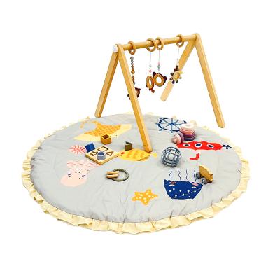 China Toy Child Play Pad Muslin + Silicone Soft Non-Slip Cloth is Perfect for Crawling and Playing Mat Baby Play Mat for sale