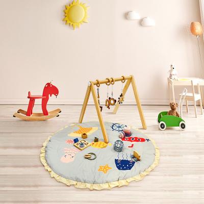 China Baby Play Gym Baby Teether Toys Round Crawling Educational Play Mat Non-Toxic for sale