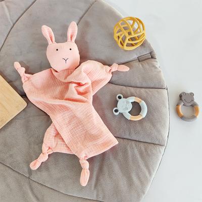 China Baby Blanket Viable Animal Toy Soft Security Towel Plushes Ease 0-12M Newborn Blankie Comforter for sale