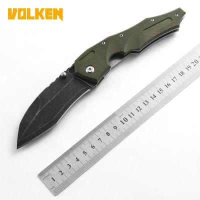 China Outdoor Tactical Knife Self-Defense KnifeG10 Handle Pocket Knife Non-Slip Manufacturer Direct Sale Crafts Fun Hunting Multi-tool Outdoor for sale