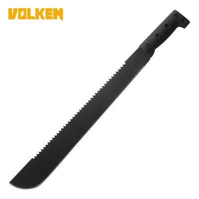 China New Non-variable camping long straight knife painted black blade fixed knife stainless steel outdoor survival knife for sale