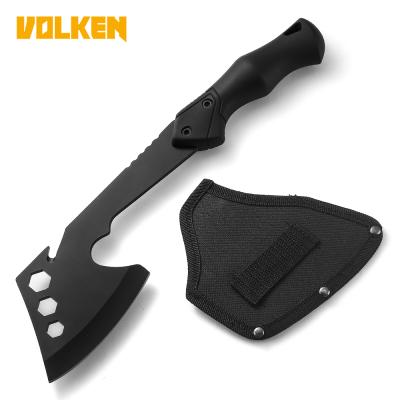 China Modern All Black Innovative Multifunctional Ax Survival Tool Ax Outdoor Camping Hammer Rubber Handle Non-slip for sale