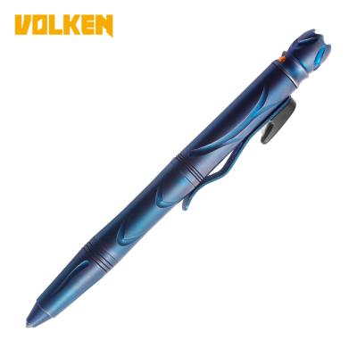 China Lightweight High Quality Titanium Process Headed Pen Outdoor Defense Combination Tool Outdoor Multifunctional Tactical Stainless Steel Plating for sale