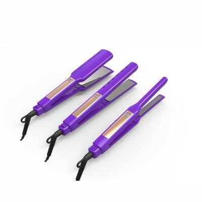 China Wholesale Custom Large Heating Panel Private Label Electric Hair Straightener Flat Iron Titanium for sale