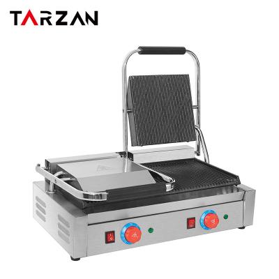 China Fast Supply Commercial Panini Panini Heater Slot Hot Dish BBQ Outlet Factory Commercial Electric Sandwich Maker BBQ Panini Hot Plate Wholesale for sale