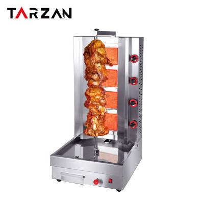 China Shawarma / Kebab Making Equipment Commercial Restaurant LPG Shawarma Machines Gas Burners Kitchen Equipment Kabab Machine LPG Gyro Grill for sale