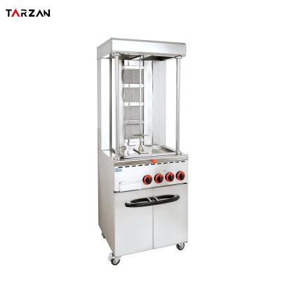 China Shawarma / Kebab Making High Performance Gas Commercial Automatic Spinning Shawarma Toaster Machine Shawarma Machine For Sale for sale